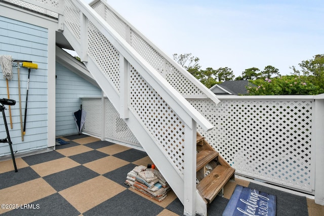 exterior details with stairway