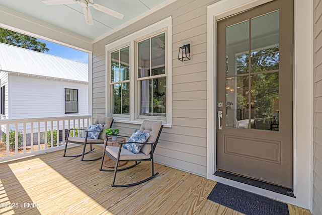 420 Waight St, Beaufort, SC 29902 - porch featuring ceiling fan