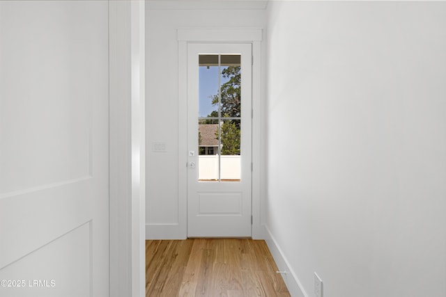 420 Waight St, Beaufort, SC 29902 - entryway with light wood-type flooring and baseboards