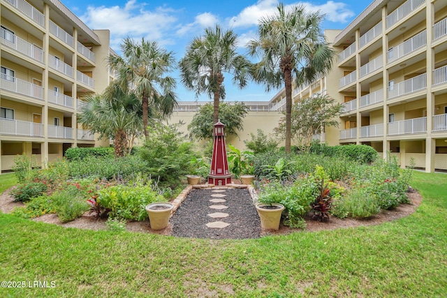 surrounding community featuring a lawn