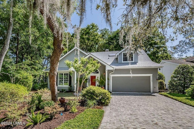 view of front of home featuring a garage