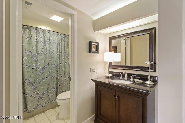 13 Harbourside Ln Unit 7155, Hilton Head Island, SC 29928 - full bathroom with vanity, tile patterned flooring, and a shower with shower curtain