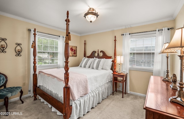 906 Belleview Cir E, Beaufort, SC 29902 - carpeted bedroom featuring ornamental molding and baseboards