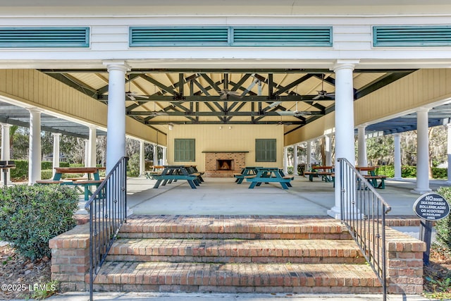 5 Regent Ave, Bluffton, SC 29910 - doorway to property with ceiling fan