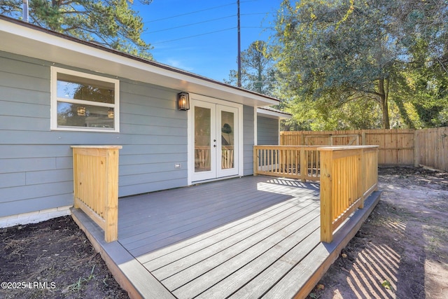 3001 N St, Beaufort, SC 29902 - deck featuring fence and french doors