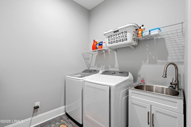 327 River Oak Way, Hardeeville, SC 29927 - laundry area featuring washing machine and dryer, cabinet space, and tile patterned flooring