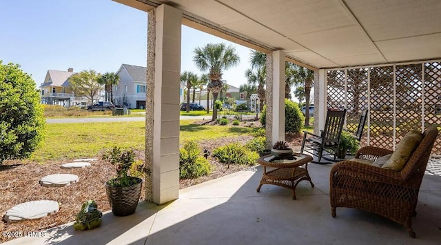 1 Scallop Ct, Harbor Island, SC 29920 - view of patio with a residential view