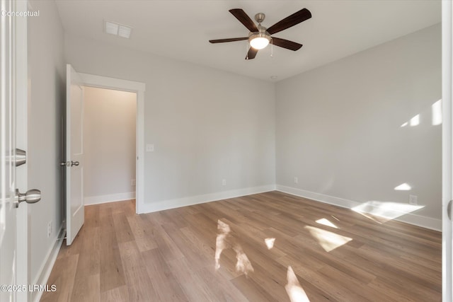 421 Parkside Commons, Bluffton, SC 29910 - spare room featuring a ceiling fan and light wood-type flooring