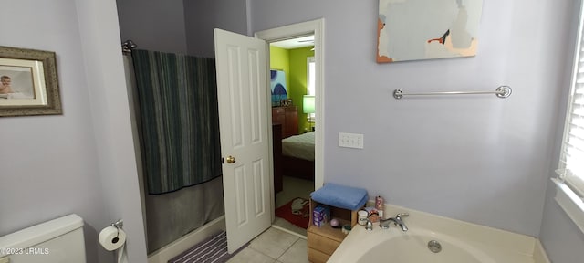 45 Holbrook Dr, Beaufort, SC 29902 - full bathroom featuring a bath, tile patterned flooring, and connected bathroom