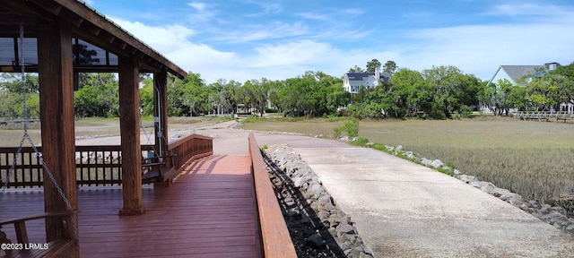 45 Holbrook Dr, Beaufort, SC 29902 - dock featuring view of scattered trees