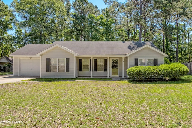 16 Star Magnolia Ct, Beaufort, SC 29907 - ranch-style home featuring a garage, driveway, and a front yard
