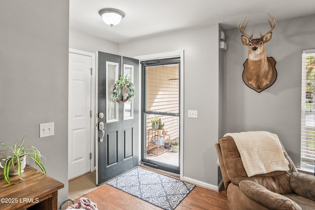 31 Shadow Moss Dr, Beaufort, SC 29906 - foyer with light wood-style flooring and baseboards