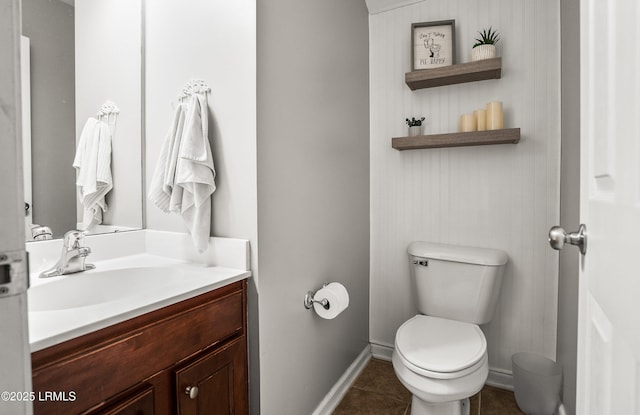 31 Shadow Moss Dr, Beaufort, SC 29906 - bathroom with toilet, tile patterned floors, vanity, and baseboards