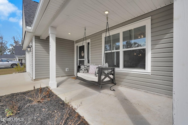 view of patio / terrace featuring a porch