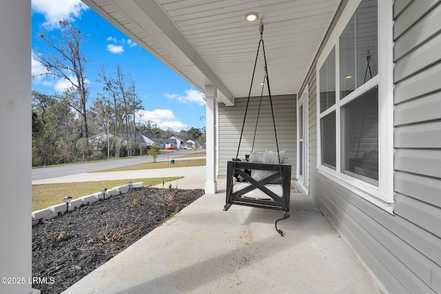 view of patio with covered porch