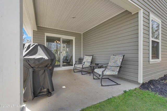 view of patio / terrace featuring area for grilling