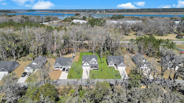 aerial view featuring a residential view