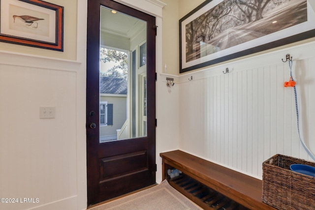 view of mudroom