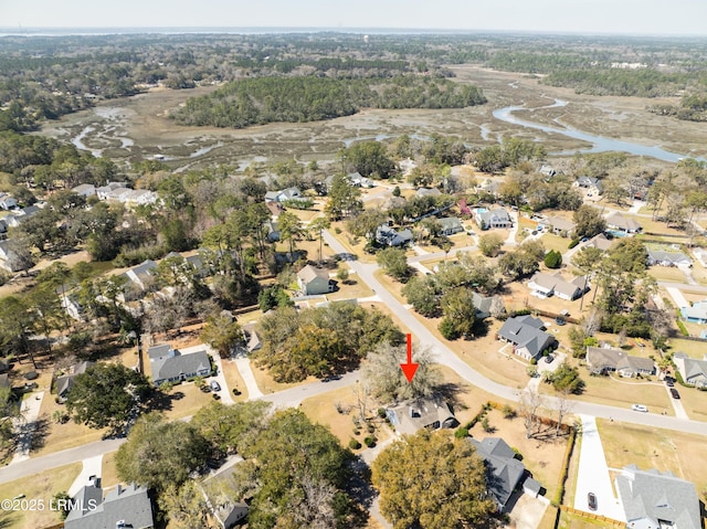 bird's eye view featuring a residential view