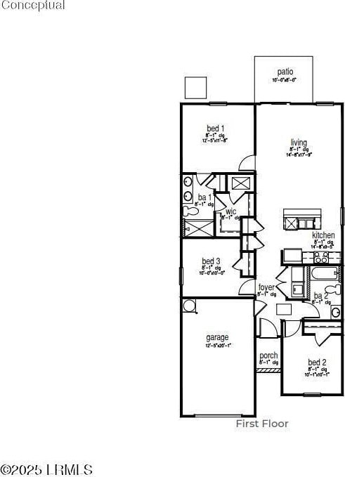 1510 Sanctum St, Ridgeland, SC 29936 - property floor plan