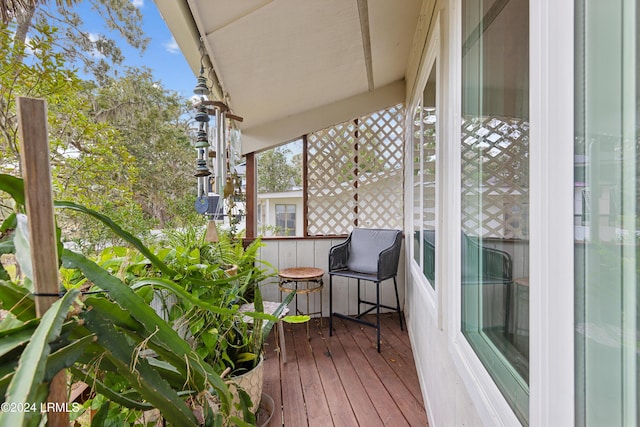 view of balcony