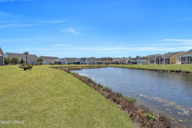 view of water feature featuring a residential view