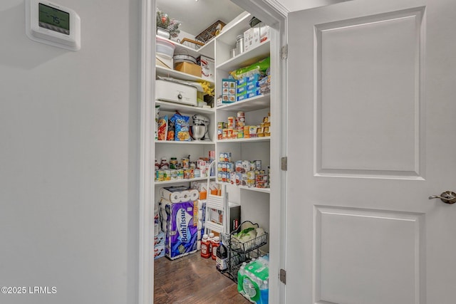 view of pantry