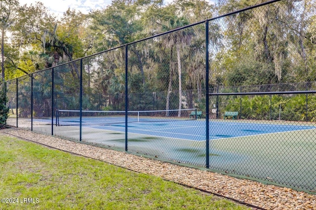 view of tennis court