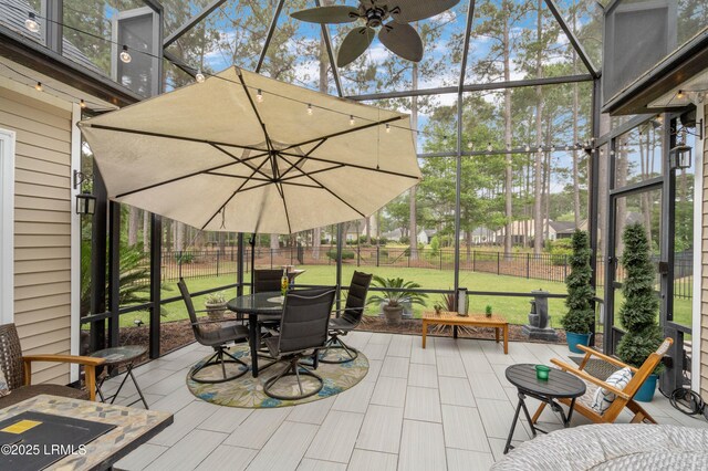 170 Pinecrest Cir, Bluffton, SC 29910 - view of patio featuring ceiling fan and outdoor dining area