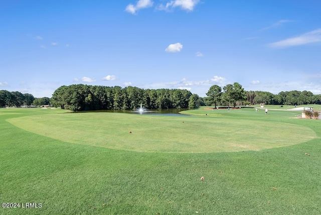 view of property's community featuring golf course view