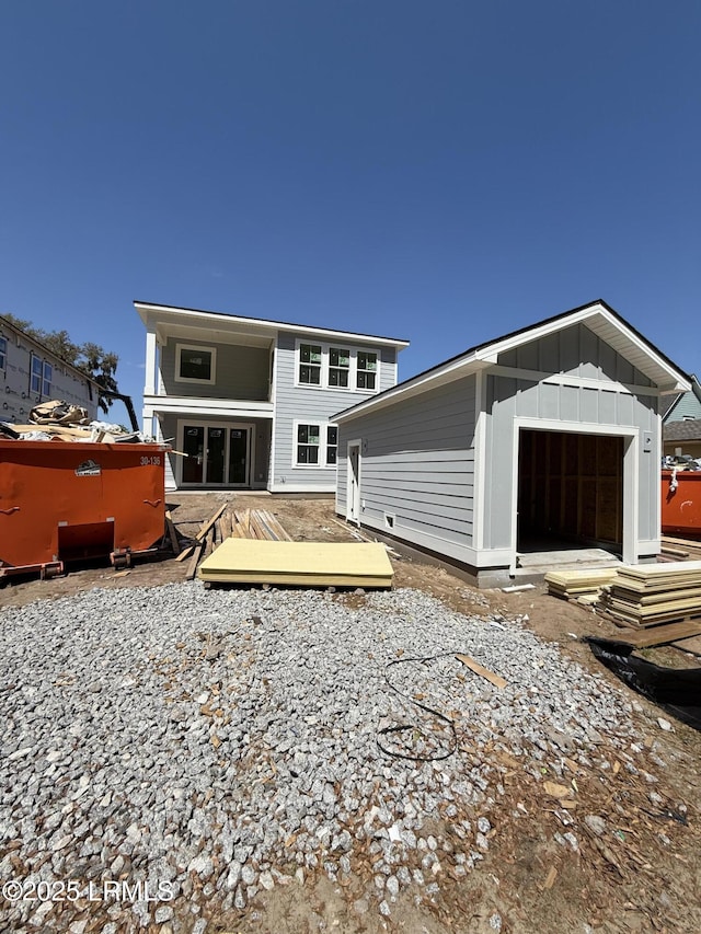 18 Basin Trail St, Ladys Island, SC 29907 - back of house featuring board and batten siding and a wooden deck