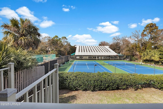 view of tennis court