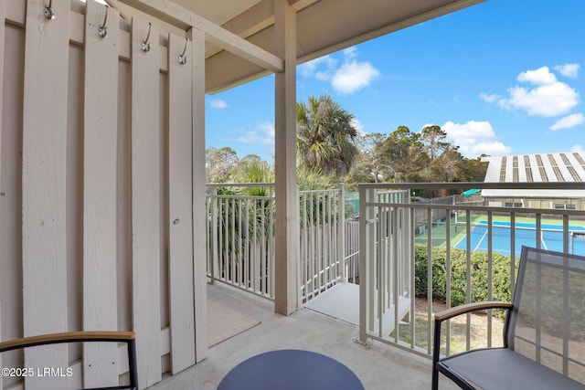 view of balcony