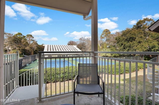 view of balcony