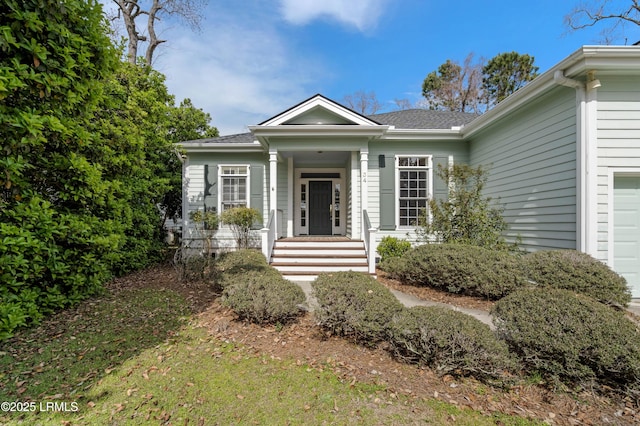 view of front of home with an attached garage