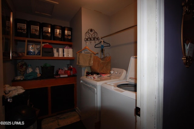 laundry area with washer and clothes dryer