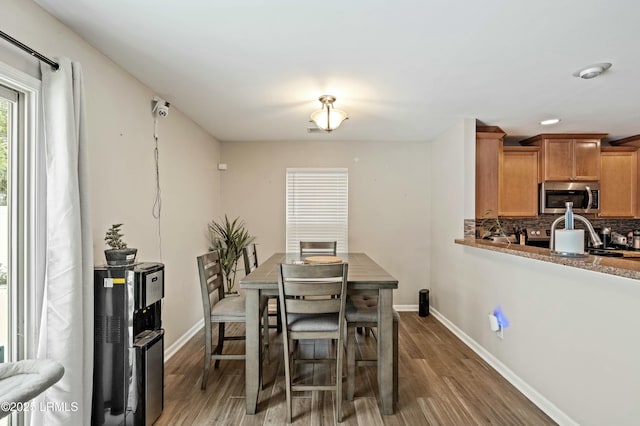 dining room featuring hardwood / wood-style floors