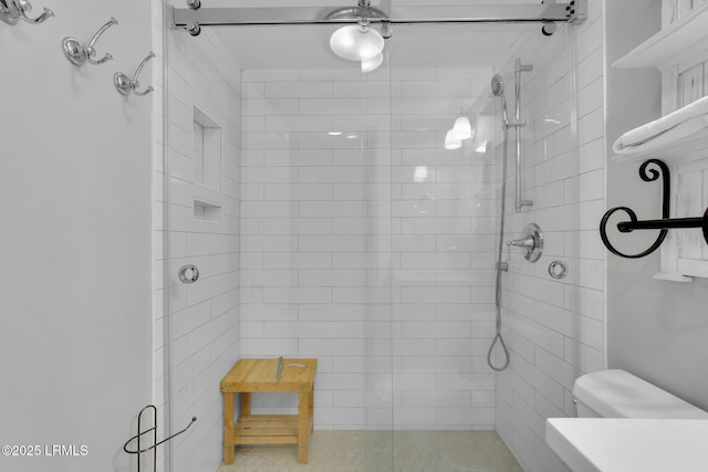 bathroom with walk in shower