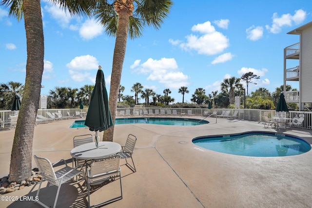 view of pool with a patio