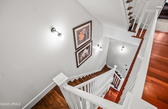 22 Harford Unit B, Beaufort, SC 29906 - stairway featuring wood finished floors