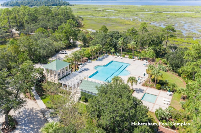 22 Harford Unit B, Beaufort, SC 29906 - bird's eye view of a pool and a large body of water