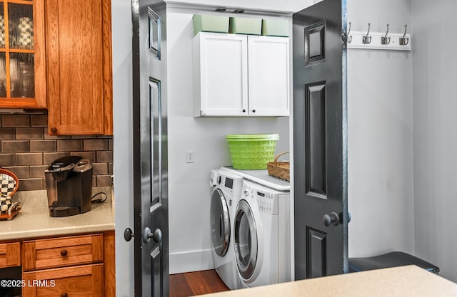 22 Harford Unit B, Beaufort, SC 29906 - laundry area with washer and clothes dryer and cabinet space
