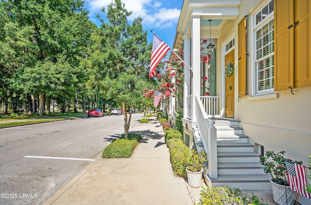 22 Harford Unit B, Beaufort, SC 29906 - doorway to property with stucco siding
