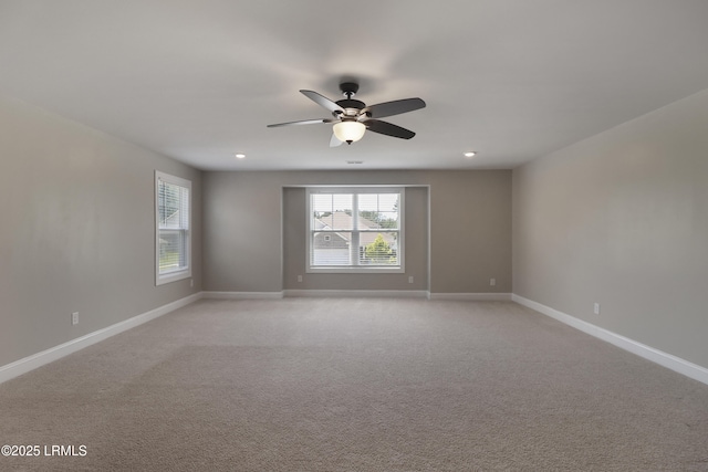 587 Hulston Landing Rd, Bluffton, SC 29909 - empty room with a ceiling fan and light carpet