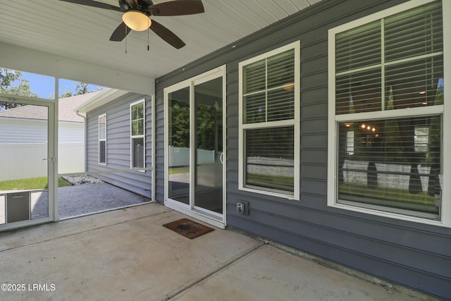 587 Hulston Landing Rd, Bluffton, SC 29909 - view of patio with a ceiling fan
