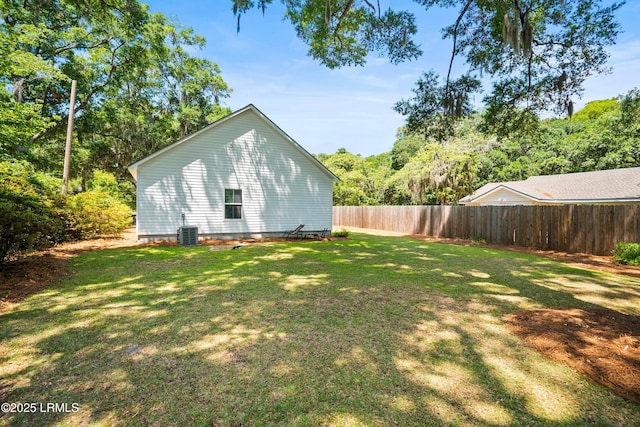 1 William St, Beaufort, SC 29907 - view of yard featuring central air condition unit and fence