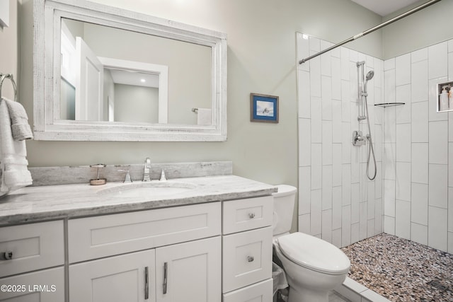 1 William St, Beaufort, SC 29907 - full bath featuring vanity, toilet, and tiled shower
