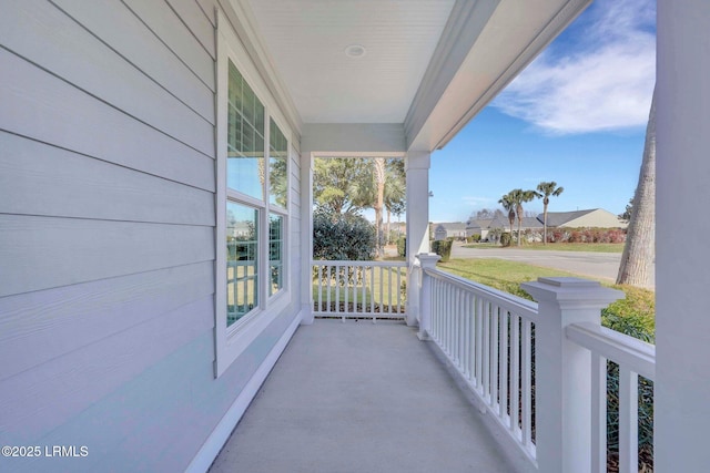 balcony with a porch