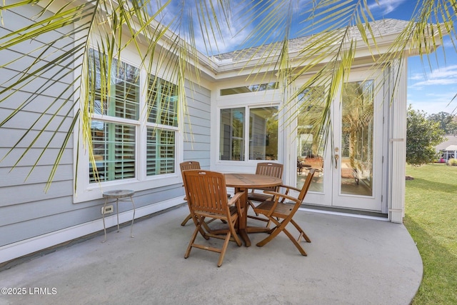 view of sunroom / solarium