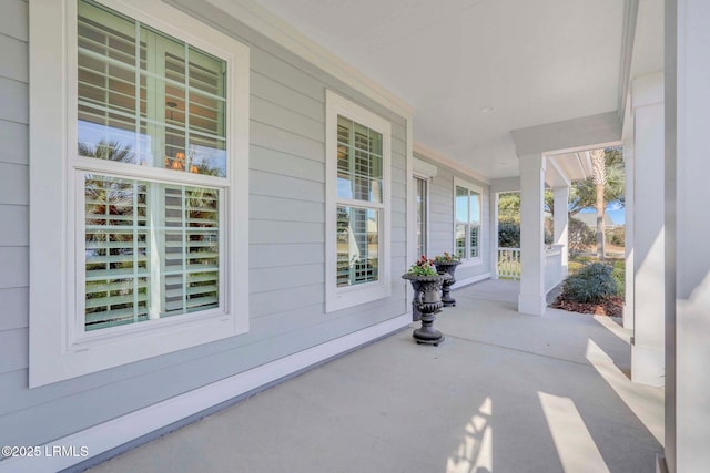 view of patio / terrace featuring covered porch